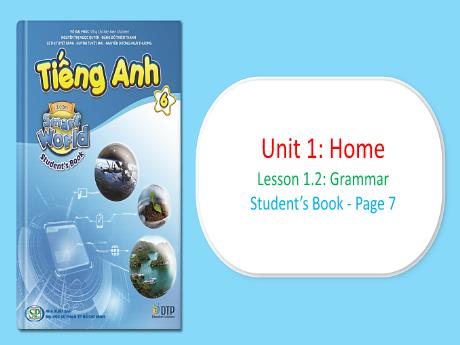 Bài giảng Tiếng Anh 6 iLearn Smart World - Unit 1: Home - Lesson1.2: Grammar